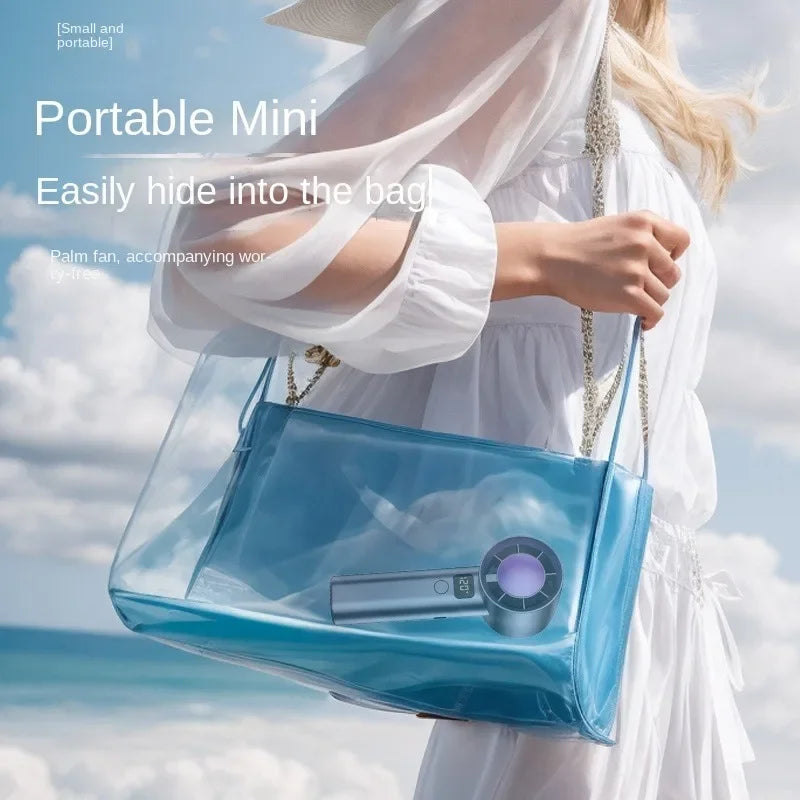 Portable Handheld Turbo Fan Adjustable Mini Personal Battery Operated