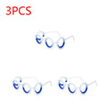 5-1PCS Anti-Nausea Eyewear Without Lens Multipurpose Motion Sickness Glasses Detachable Foldable for Old Adults Children Zpaxo 3PCS White