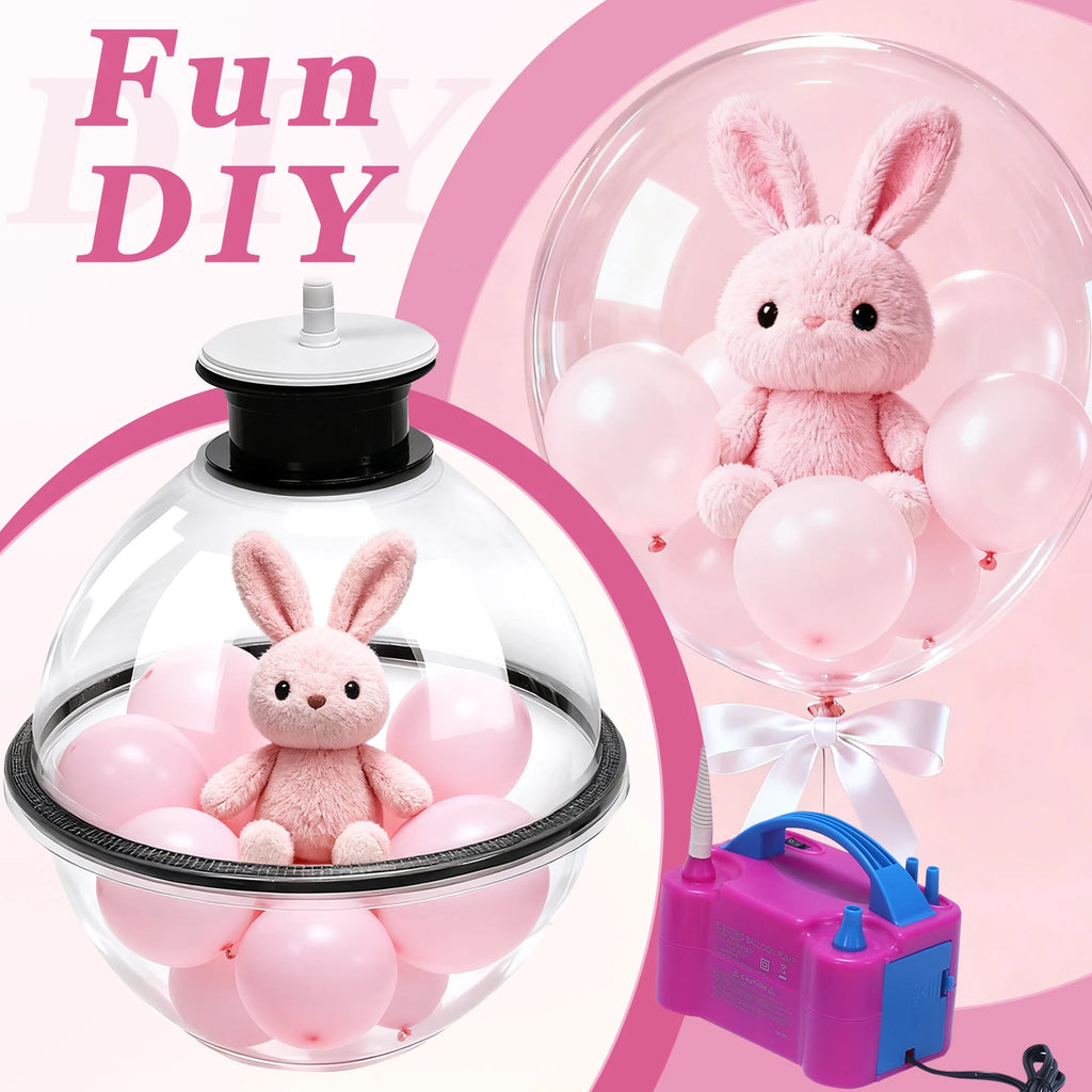 110V US Balloon Stuffing Machine Air Pump Expander Packing DIY