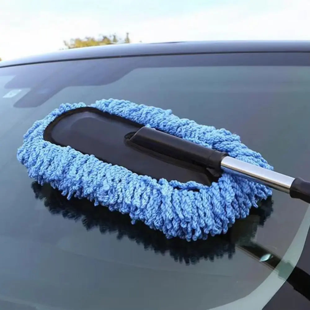 Retractable Handle Car Cleaning Mop Scratch-free Soft Bristle Duster Zpaxo