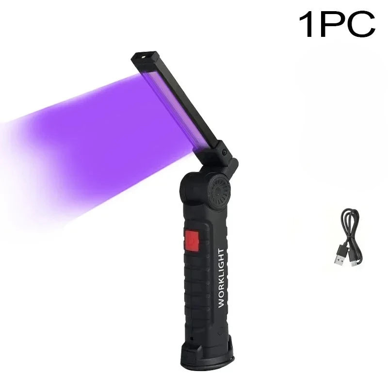 395nm UV Blacklight Flashlight – Rechargeable LED UV Torch