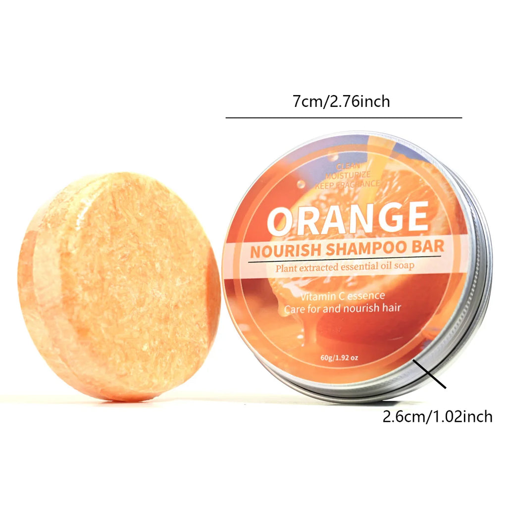 Sweet Orange Essential Oil Plant Shampoo Bar, Deep Cleaning Shampoo Soap, Handmade Soap, Fluffy Shampoo and Hair Care Soap Zpaxo