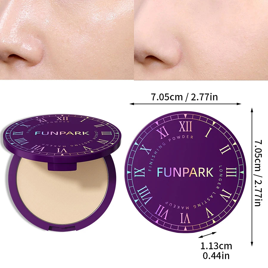 5 Colors Matte Full Coverage Pressed Powder Foundation 24H Fresh Wear