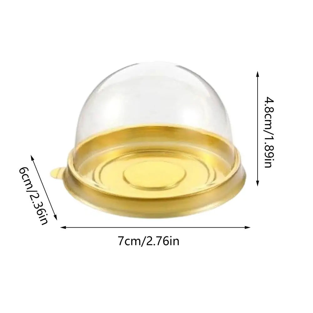Cupcake Containers 50 Clear Bakery Supplies Mini Box Muffin Packaging