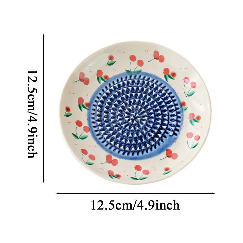Fruit Manual Ginger Garlic Ceramic Grater Plate Grinder Dish Frutero Zpaxo B