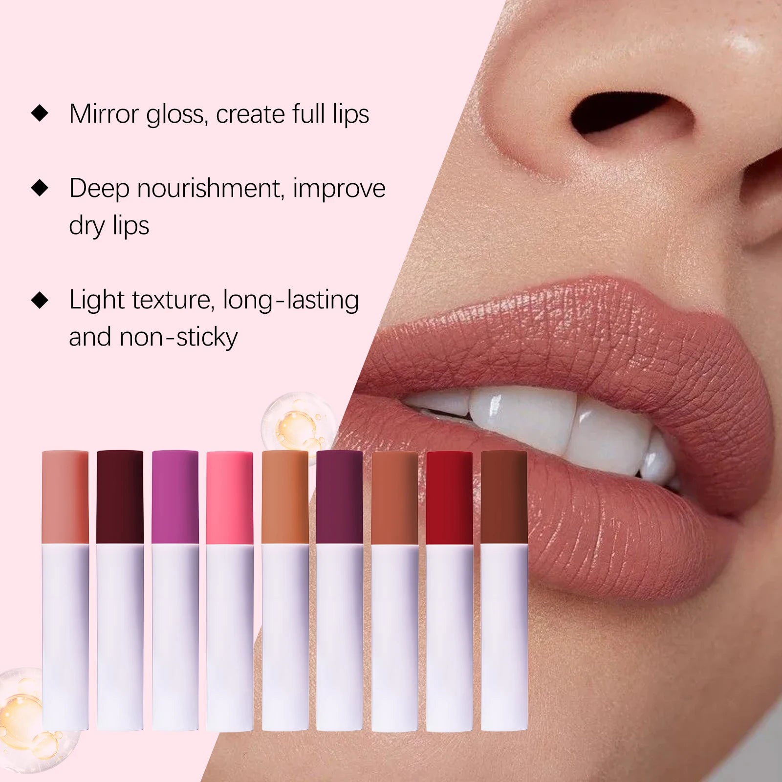 Lips Staining Mirror Lip Oil Gloss Long-Lasting Moisturizing Waterproof Non-stick Cup Makeup Lip Cosmetics Sexy Lips Plumper Zpaxo