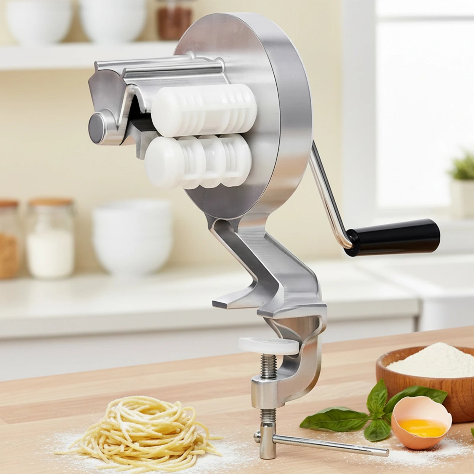 Manual Cavatelli Maker Machine Hand Crank Gnocchi Maker for Authentic Italian Pasta Zpaxo