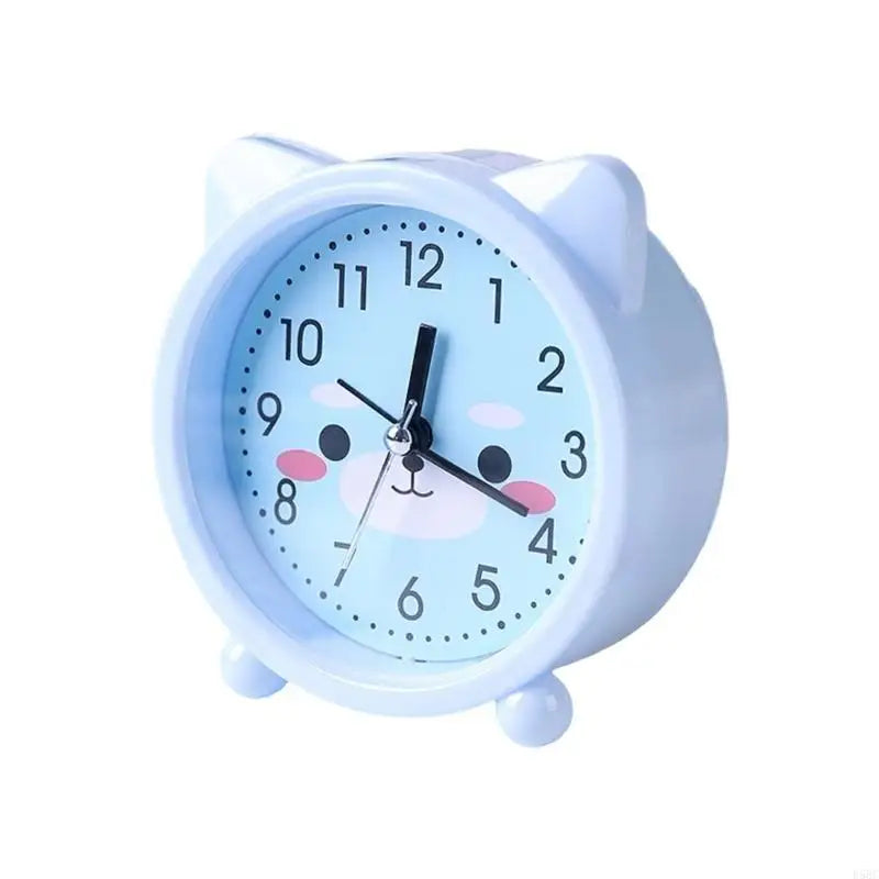 Desk Clock Animal Alarm Clock for Children with Lovely Ears and Color Finishing Zpaxo Blue CN