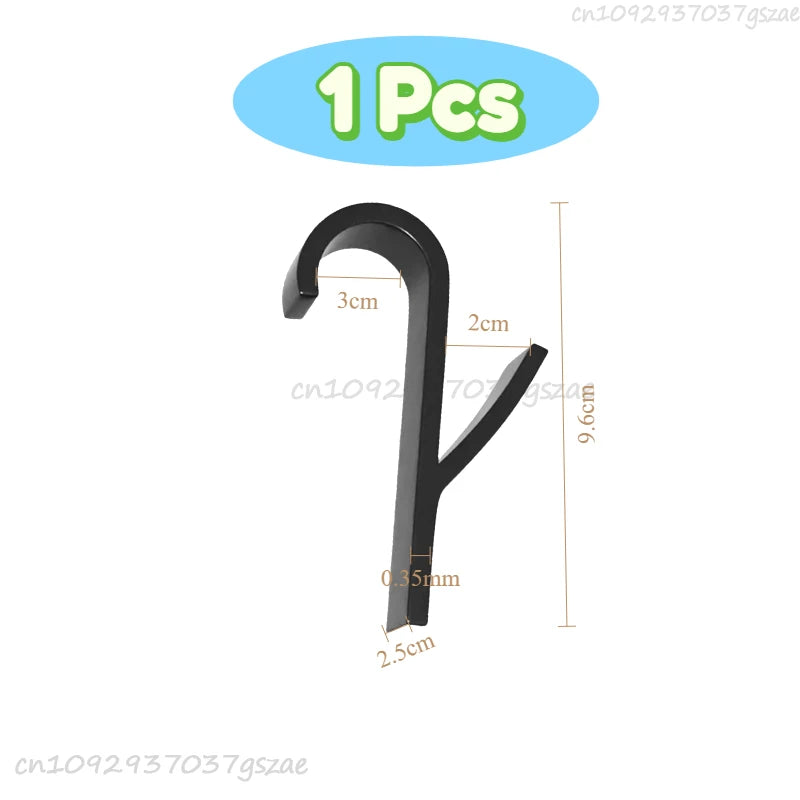 Multi-Purpose Heating Hook Coat Hook Towel Rack Radiator Bracket Bathroom Hook Clothes Hanger Soft Scarf Rack Towel Rack Zpaxo 1PCS-Black