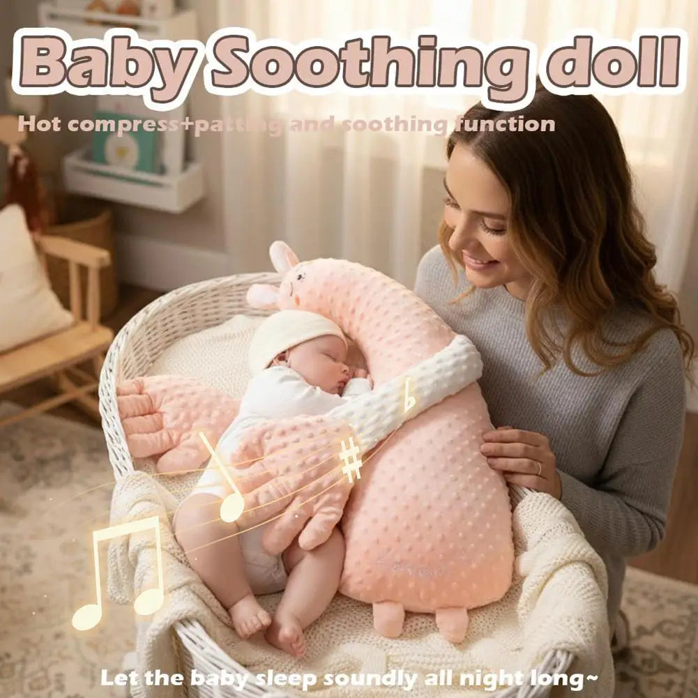 Baby Sleeping Pillow for Newborn Patting Doll with Soothing Palm Remote Control Electric Baby Hand Pillow Soothing Palm Patting Zpaxo