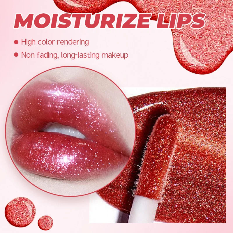 Lip Gloss Pearlescent Particles Shimmer Suitable Party Stage Zpaxo