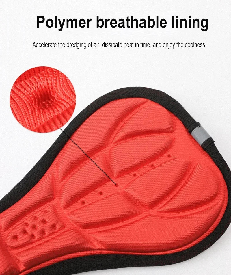 MTB Bicycle 3D Saddle Cover Comfortable Foam Seat Cushion Saddle Breathable Super Soft Seat Cycling Seat Saddle Bike Accessories Zpaxo