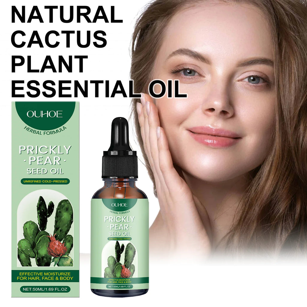 2 in 1 Cactus Seed Oil Face Body Hair Natural Plant Based Moisturizing Massage Argan Almond Anti Pollution Nourishing Treatment Zpaxo