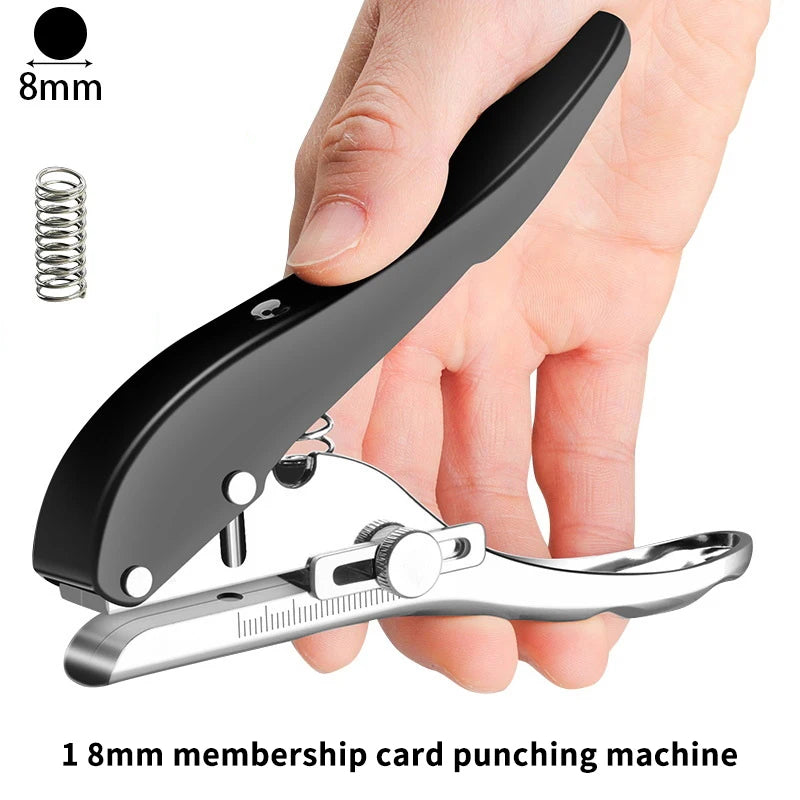 Manual Punch Edge Banding Pliers 8 Hole Card Punching Tool Plastic Zpaxo 8MM