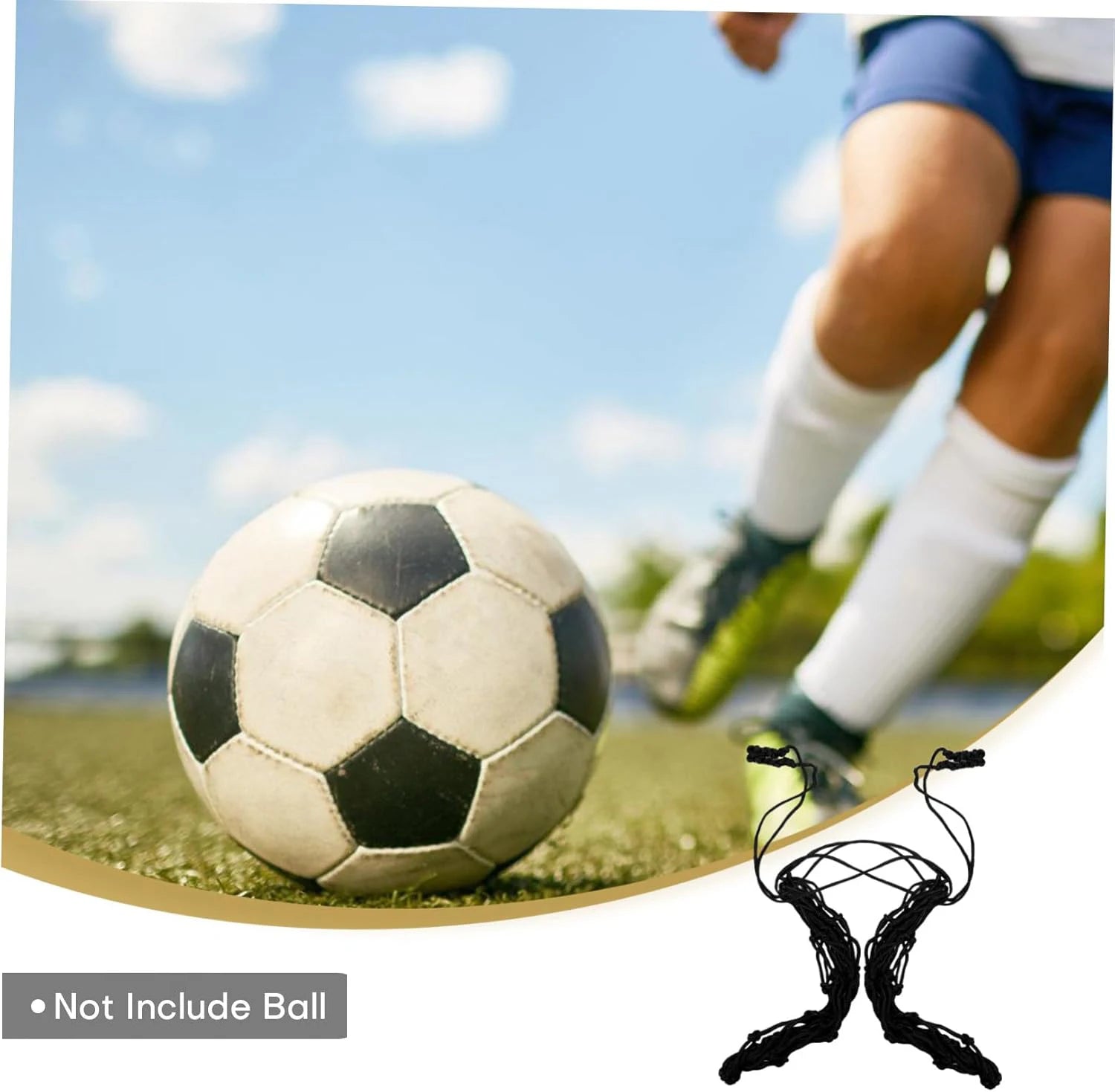Soccer Kick Trainer – Elastic Juggling Strap for Size 3–5 Balls