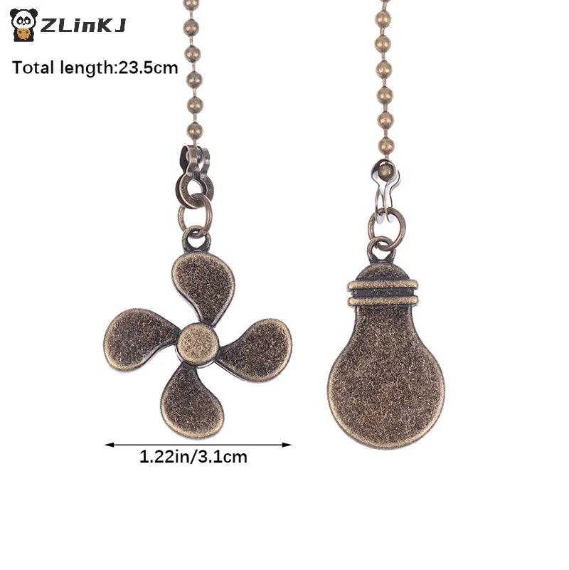 Fan Shape Ceiling Pull Chain Light Chandelier Metal Pendant Extension Zpaxo