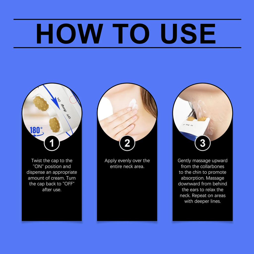 Neck Firming Roller Cream – Anti-Wrinkle & Lifting 120g Neck Firming Cream Zpaxo