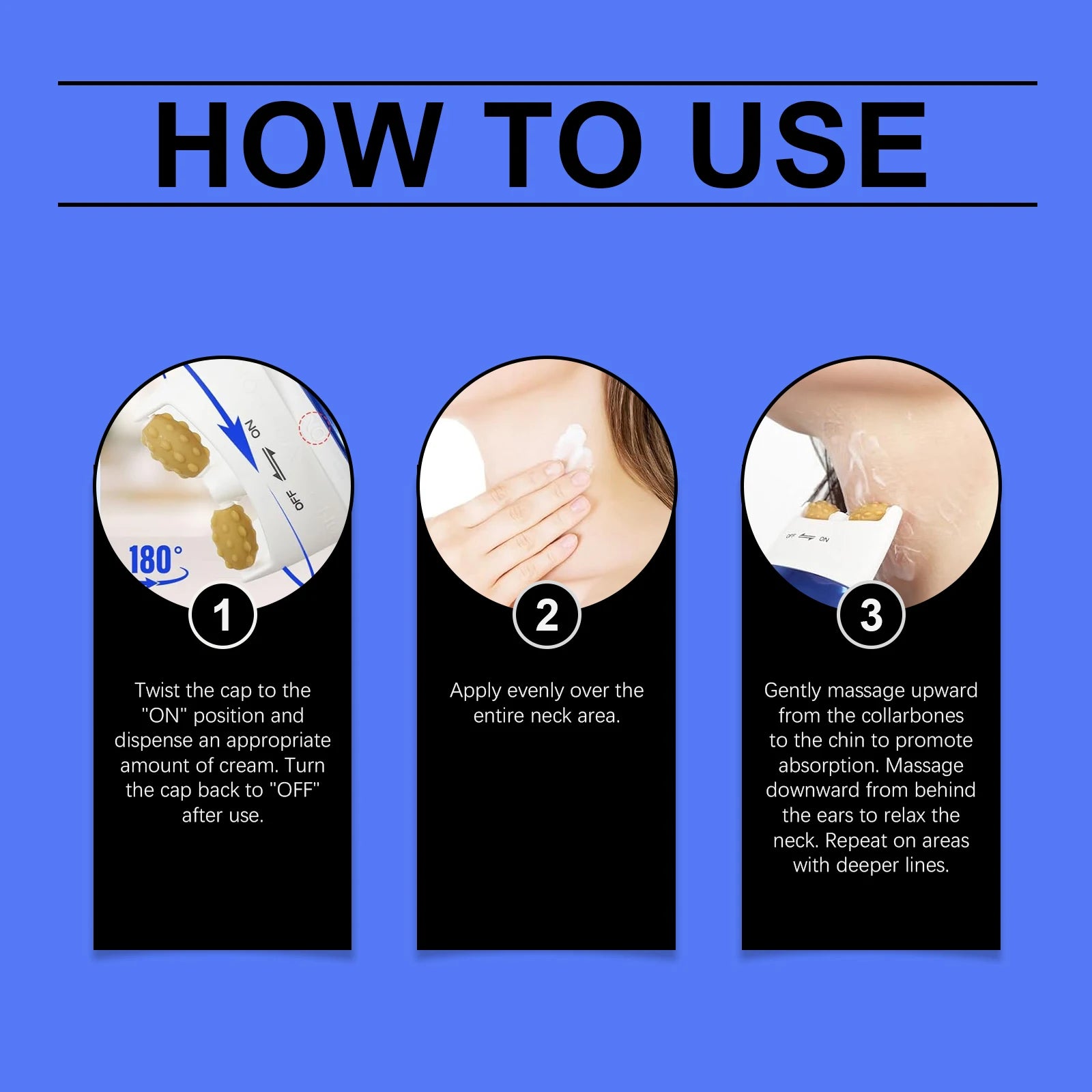 Neck Firming Roller Cream – Anti-Wrinkle & Lifting 120g Neck Firming Cream Zpaxo
