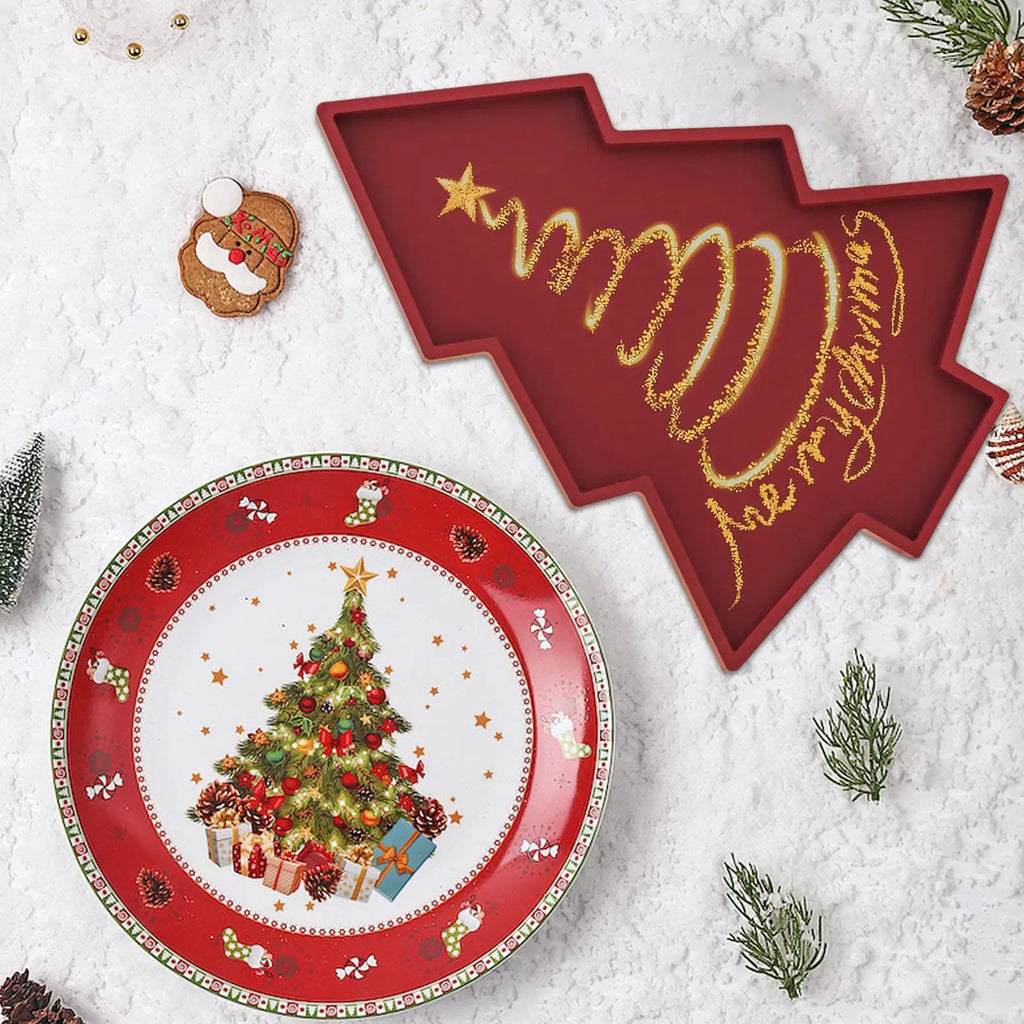 Silicone Christmas Molds 7 09x5 Tree Tray Mold Casting Mould Small
