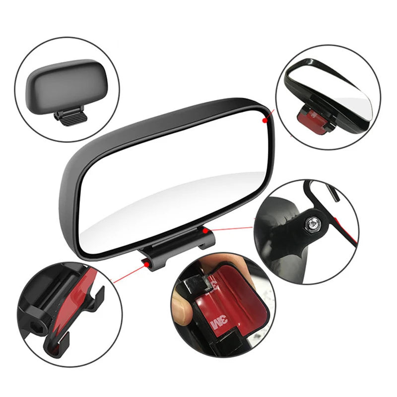 Adjustable Convex Blind Spot Mirror – Wide Angle Car Safety