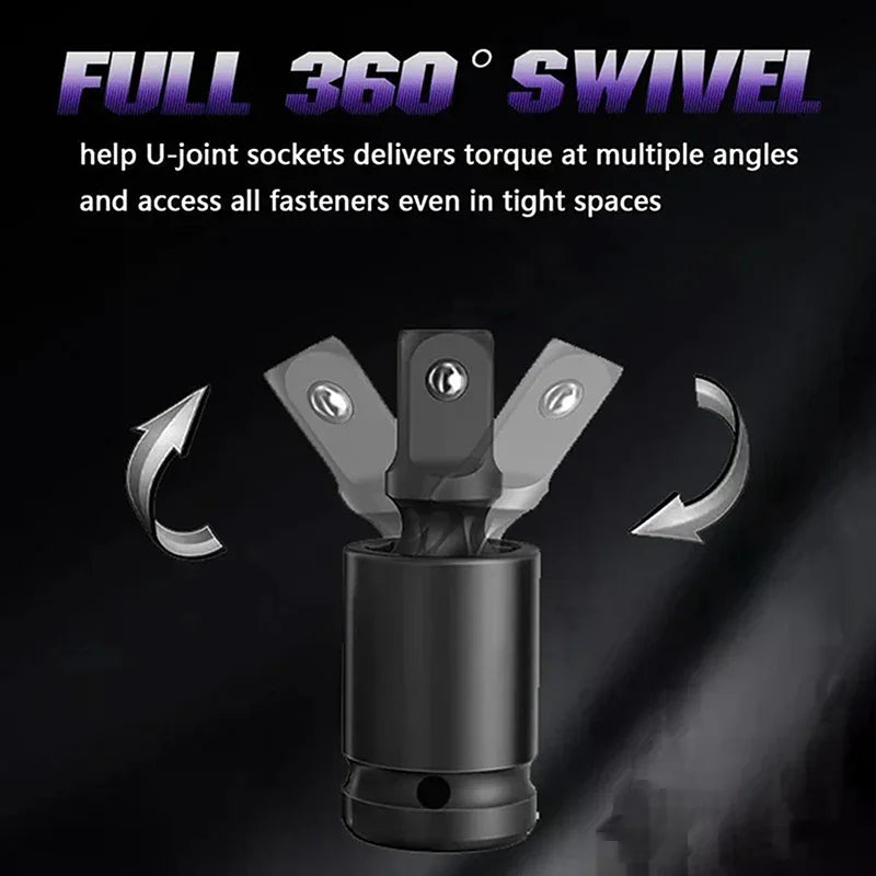 Universal Joint-socket Impact Swivel Socket 1 4-Inch 3 8-Inch 2-Inch Zpaxo Default Title