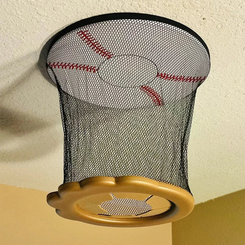 Ceiling Baseball Toy Training Equipment Mini Overhead Sports Goal Portable Indoor Mini Baseball Hoops Game Toys For Kids Adults Zpaxo
