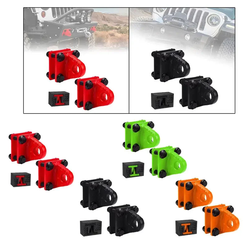 D Ring Shackle Mount Brackets 3/4" – 19T Towing, ATV UTV Truck