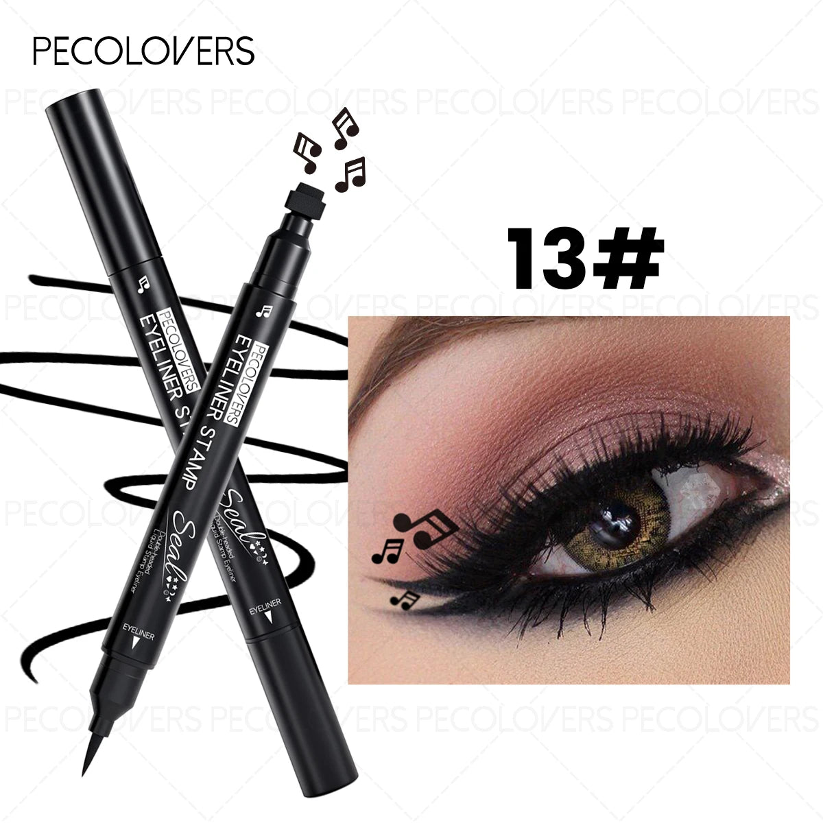 Waterproof & Quick-dry Liquid Eyeliner Pencil,Smudge-proof Eyeliner,Eye Makeup For Parties, Maligras, Music Festivals Zpaxo 13