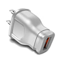 Universal Mobile Phone Charger 5V 1A USB Charger Mini Power Adapter US/EU Travel Wall Charger Port Plug For iPhone Xiaomi Huawei Zpaxo US White