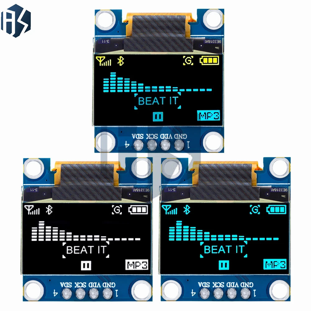 I2C SSD1306 OLED Display Module 128x64 Dual-color Yellow Blue Screen Zpaxo