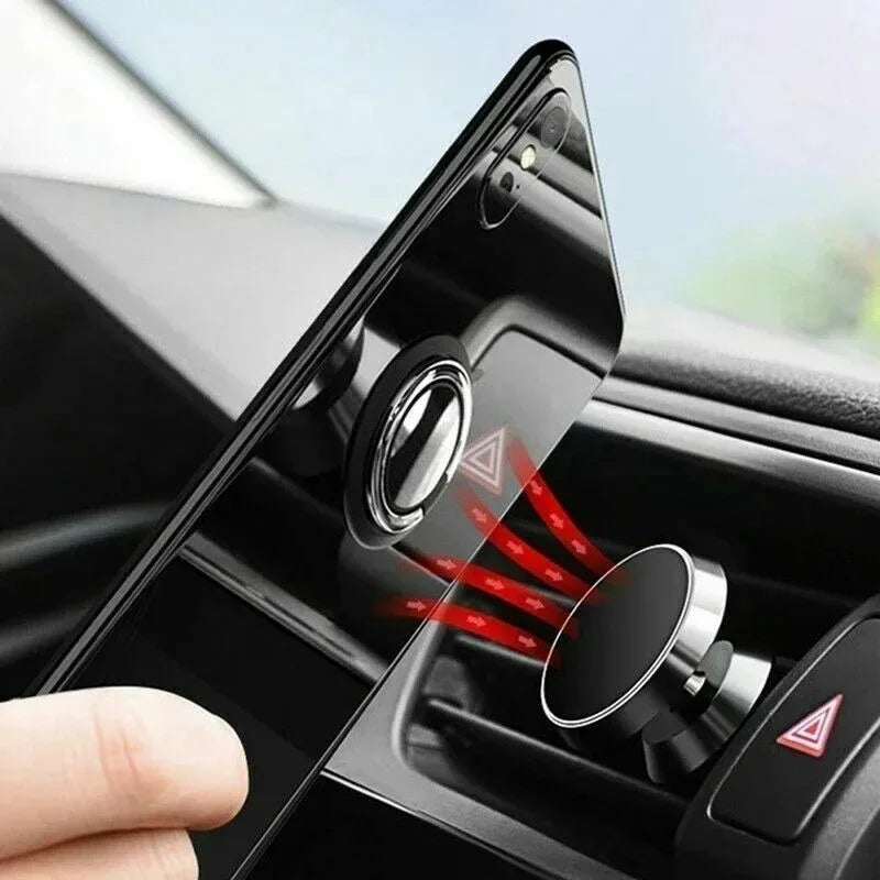 360° Magnetic Ring Phone Holder – Universal Grip & Stand