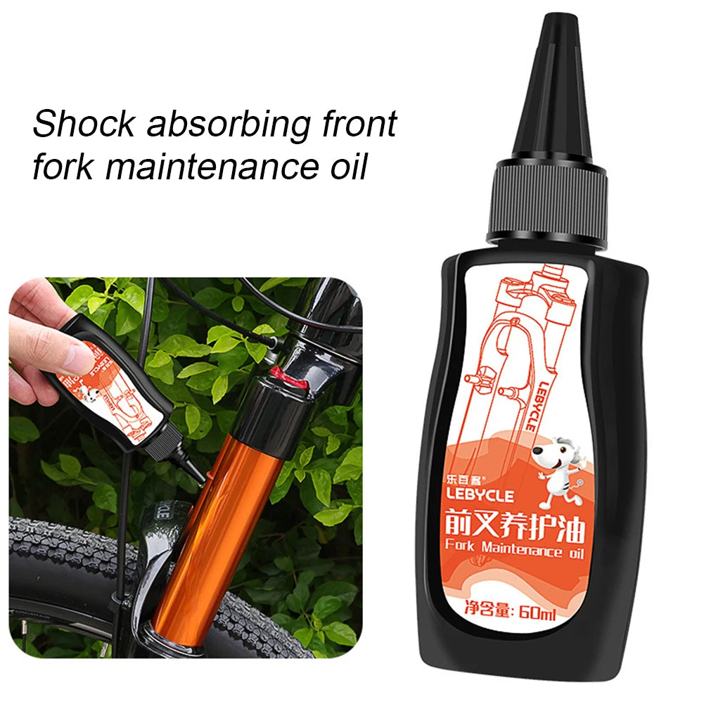 5-1PCS Mountain Bike Front Fork Shock Absorber Oil 60ml Corrosion Resistance Front And Rear Shock Absorber Oil Lubricating Oil Zpaxo