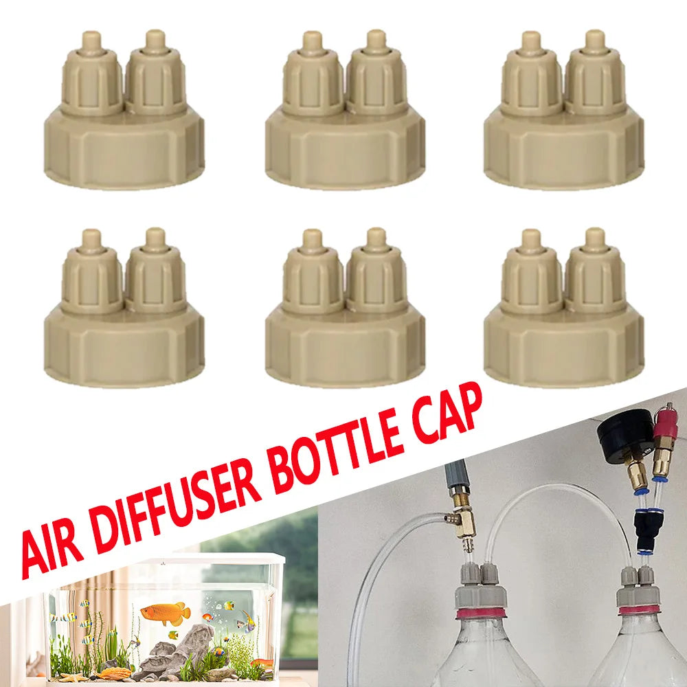 Aquarium CO2 System Generator Bottle Cap Fish Tank Live Plant DIY Air Diffuser Generator Tool Carbon Dioxide Reactor Instrument Zpaxo
