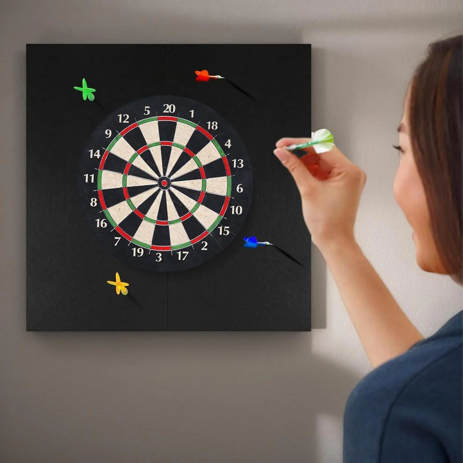 Dart Board Wall Protector Backing Mat Removable Cork Shield Dartboard