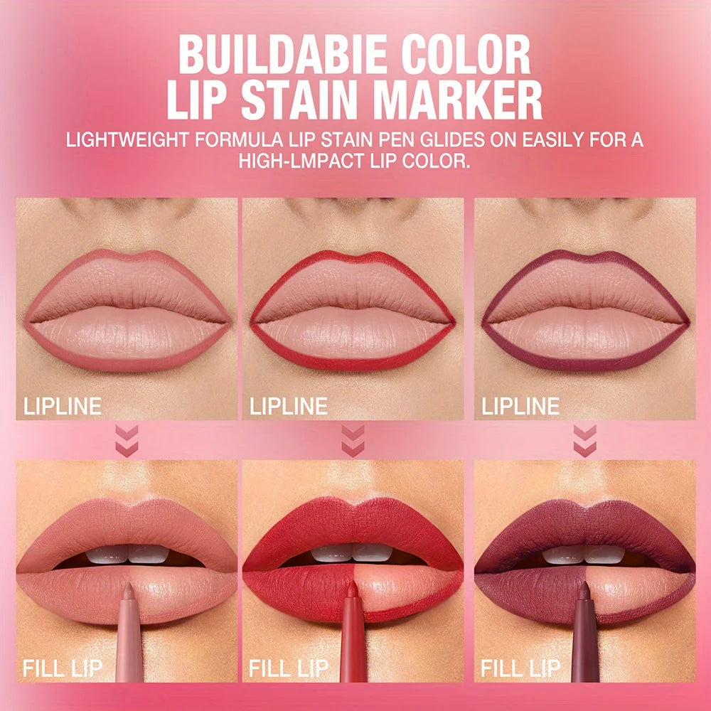 Lip liner Matte waterproof long-lasting non-stick cup lipstick pen outline lip line Zpaxo