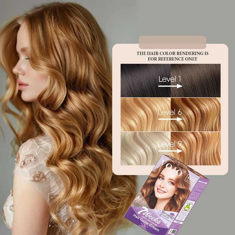 3-in-1 Long-Lasting Hair Dye Shampoo,100ml &100ml Coloring Agent Hair Dye Shampoo for Women and Men,Semi-Permanent Hair Cream Zpaxo