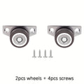 1.25" Side Mount Fixed Furniture Casters – 2/4 Pack Small Wheels