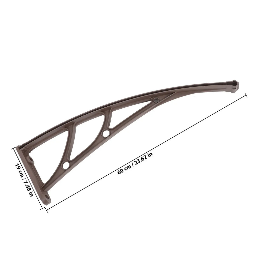 Plastic Steel Awning Bracket Reinforced Upvc Outdoor Door Canopy Patio Window Awning Brackets Heavy Duty Support for Retractable Zpaxo
