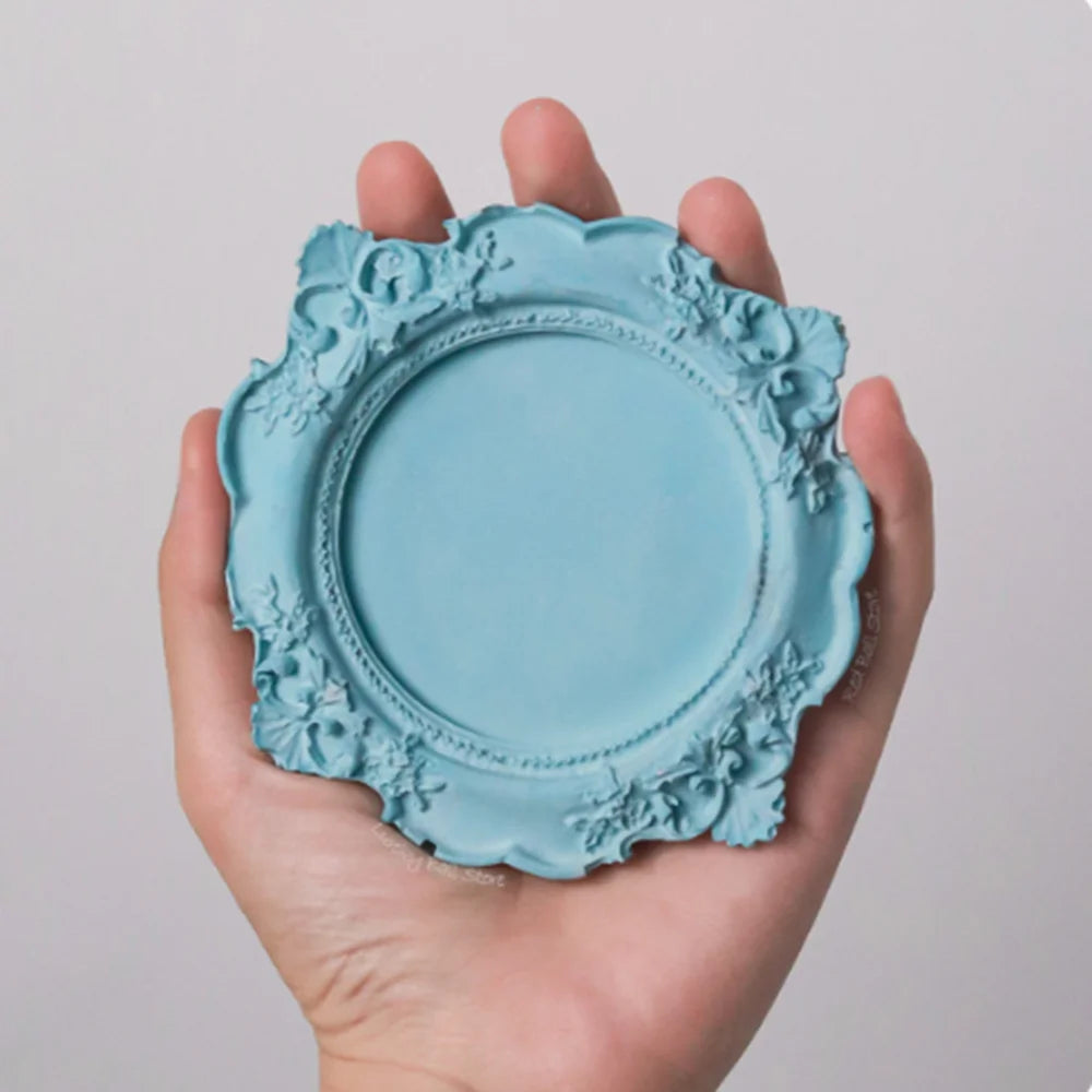 Baroque Lace Silicone Mold – Resin, Concrete & Cake Tray DIY