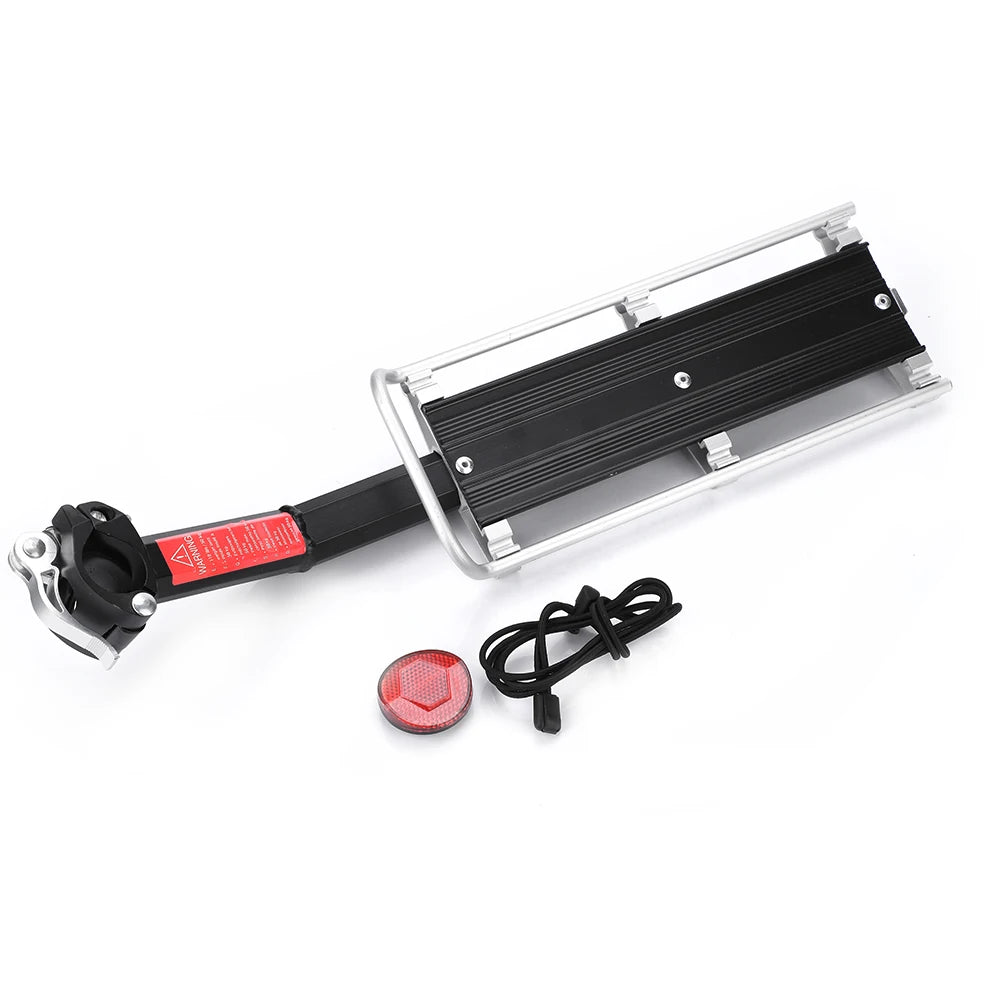 Seat Shelf Bike Mountain Carrier Rack Post Rear Aluminum Alloy Black