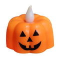 Halloween Pumpkin LED Candle Holder Indoor Outdoor Spooky Glow