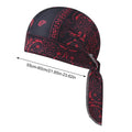 Cycling Headscarf Printed Headscarf Man Women Scarf Summer Cycling Scarf Hat Outdoor Fashion Motorcycle Hiking Headband Zpaxo Black