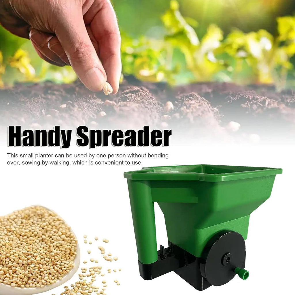 Fertilizer Spreader Handheld Portable Garden Supplies Hand Crank