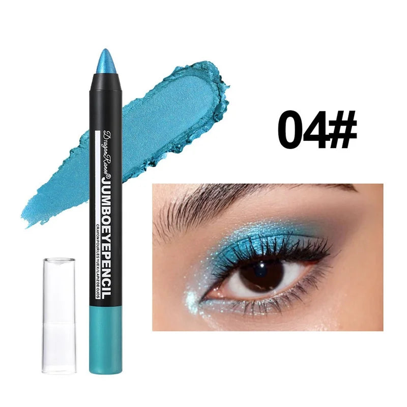 12 Colors Long-lasting Eyeshadow Pencil Waterproof Pigment Blue Zpaxo 04