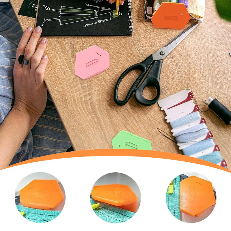 Sewing Magnetic Seam Guide Polygonal Anti-curling Positioner Home