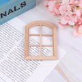 ▶1:12 Dollhouse Miniature Wooden Arched Window Model Furniture Accessories Zpaxo 1Pc