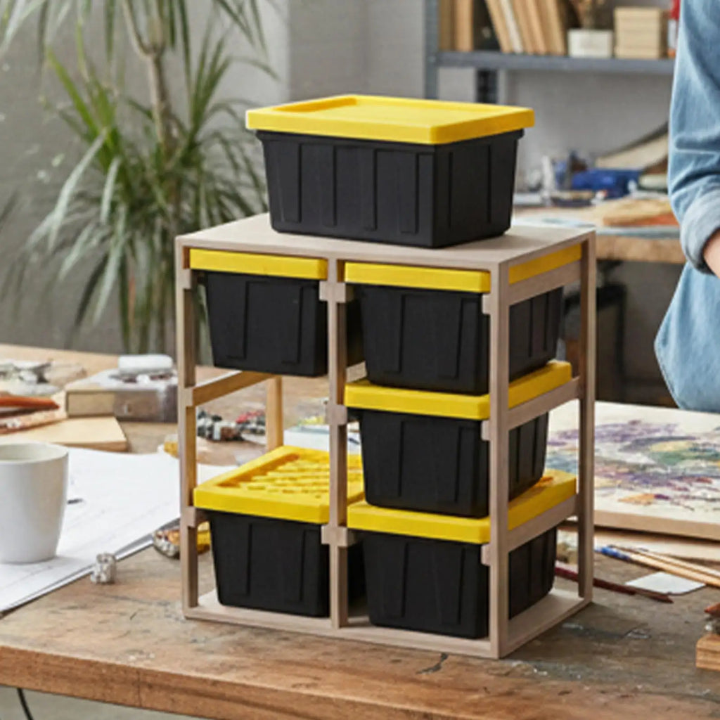 Small Parts Organizer Box 3D Printed Stackable Storage Small Parts Storage Organizer for Tools Craft Supplies Garage Art Jewelry Zpaxo