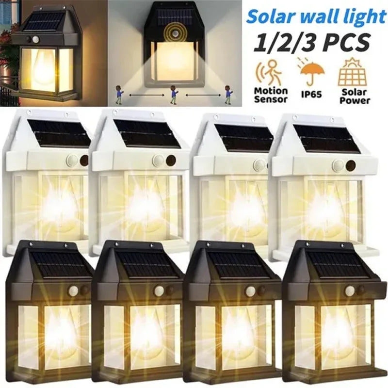 Solar LED Wall Light – Motion Sensor & IP65 Waterproof