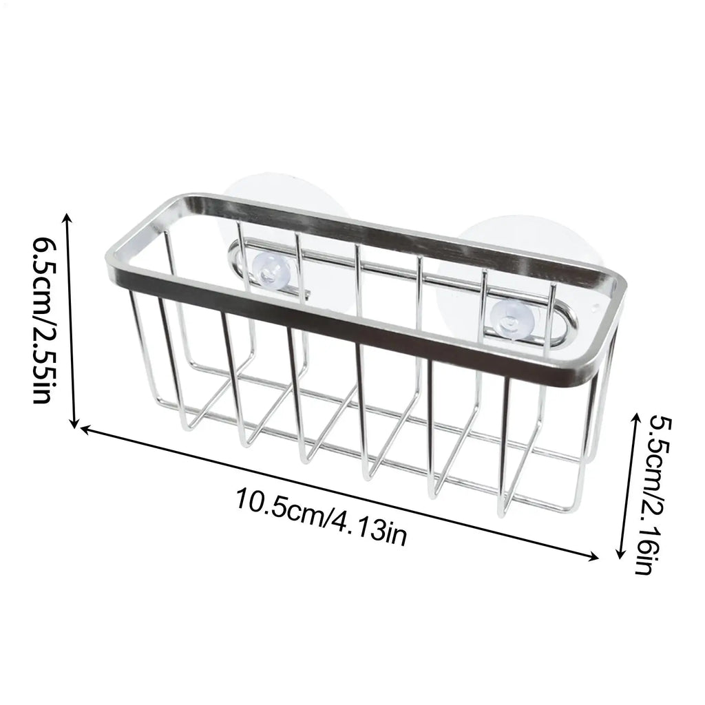 Sink Sponge Holder Suction Cup Rustproof Stainless Steel