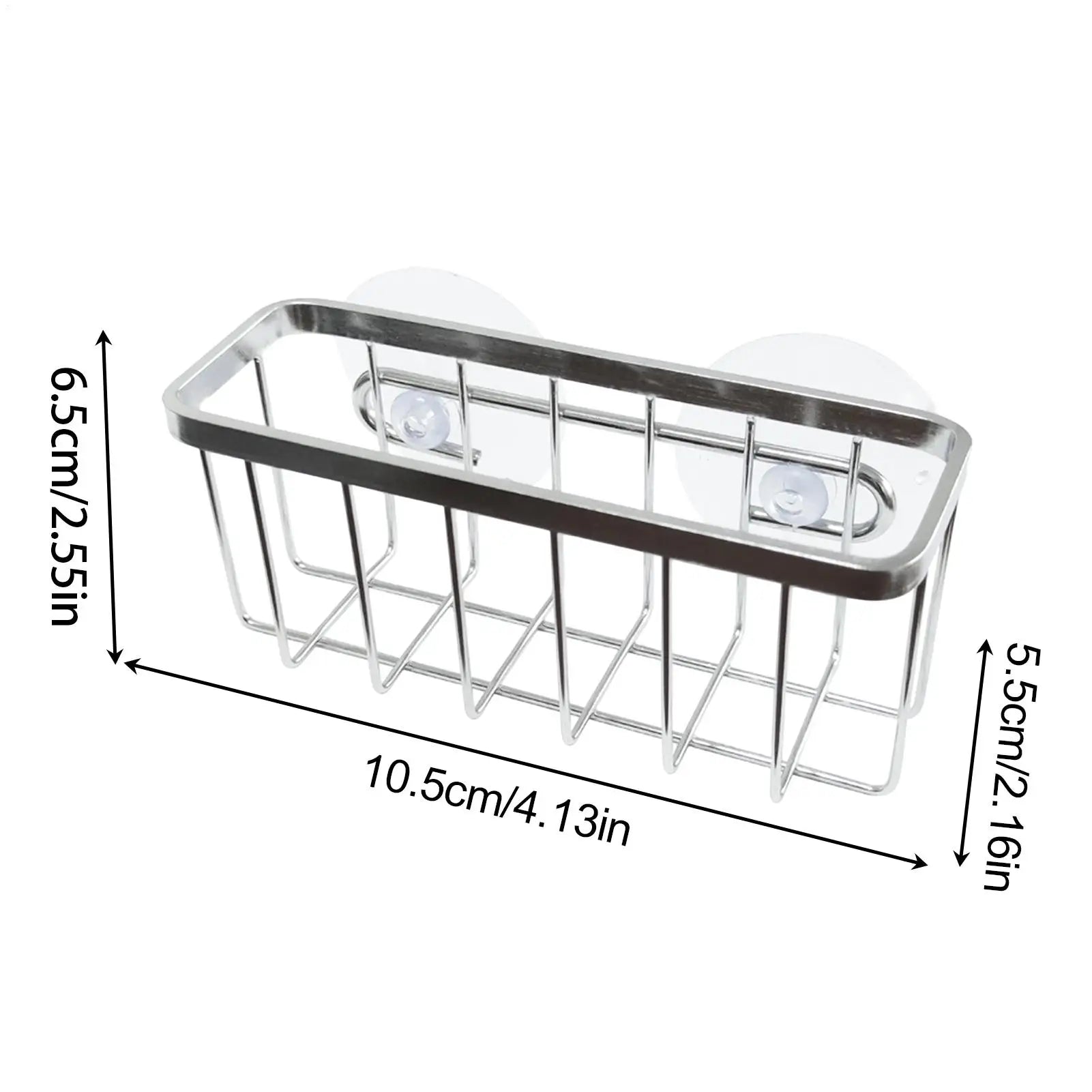 Sink Sponge Holder Suction Cup Rustproof Stainless Steel